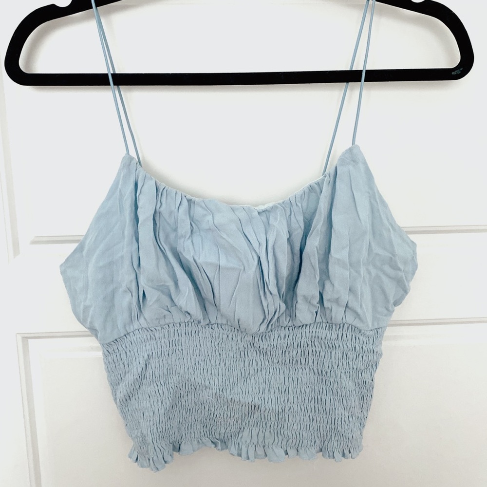 the cutest little blue tank top!